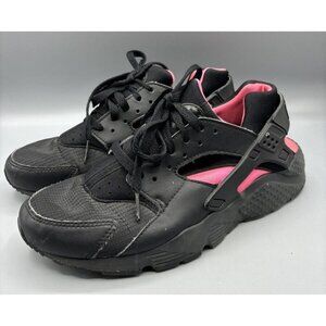 Nike Youth Girls Huarache Sneakers 7 Y Black‎ Pink Casual Athletic